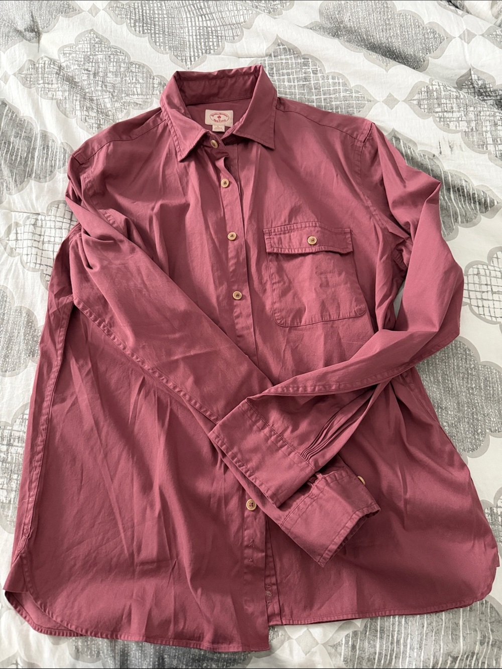 Brooks Brothers Men's Button-Down Shirt in Dusty Rose